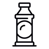 Symbol für Reinigungsflasche, Umrissstil vektor