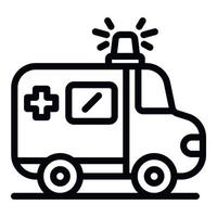 Krankenwagen-Symbol, Umrissstil vektor