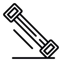 Stretch-Tool-Symbol, Umrissstil vektor