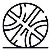 Basketballball-Symbol, Umrissstil vektor