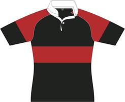 T-Shirt-Sportdesign-Vorlage für Fußballtrikot. Sportuniform in Vorderansicht. T-Shirt-Modell für Sportverein. Vektor-Illustration vektor