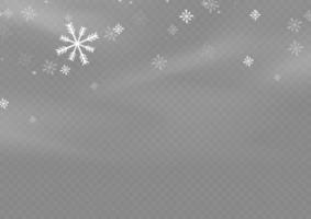 snö och vind. vit lutning dekorativ element.vector illustration. vinter- och snö med dimma. vind och dimma. vektor