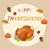 Happy Thanksgiving Day schöne Illustration vektor