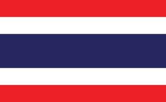 Design der thailändischen Flagge vektor