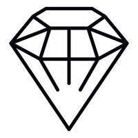 Mode-Diamant-Symbol, Umrissstil vektor
