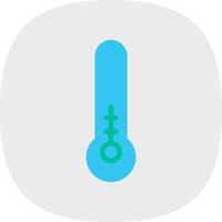 Thermometer halbes Vektor-Icon-Design vektor