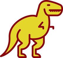 Dinosaurier-Vektor-Icon-Design vektor