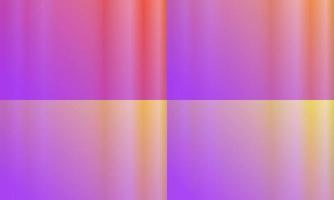 vier sätze von orange, gelbem und purpurrotem abstraktem hintergrund der vertikalen steigung. einfaches und minimalistisches Design. geeignet für hintergrund, tapete, homepage und kopierraum vektor