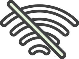 wifi aus Vektor-Icon-Design vektor