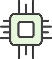 CPU-Vektor-Icon-Design vektor