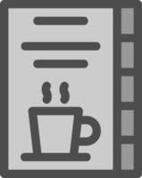 Kaffee-Karten-Vektor-Icon-Design vektor