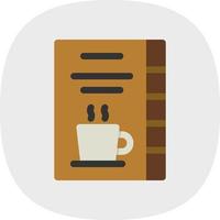 Kaffee-Karten-Vektor-Icon-Design vektor