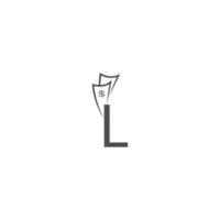 brev logotyp vektor illustration