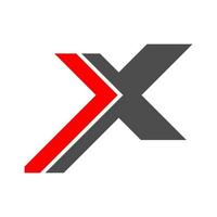 bokstaven x logotyp design vektor