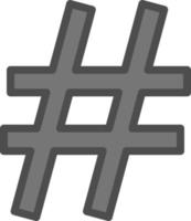hash vektor ikon design