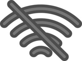 wifi aus Vektor-Icon-Design vektor