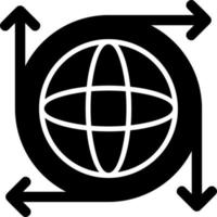 globales Infrastruktur-Vektor-Icon-Design vektor