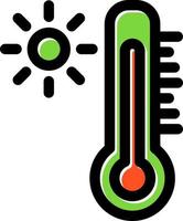 Thermometer-Vektor-Icon-Design vektor