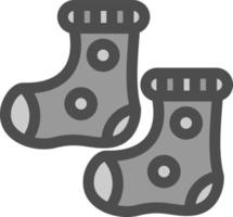 Babysocken-Vektor-Icon-Design vektor