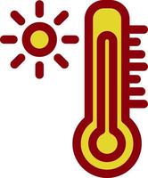 Thermometer-Vektor-Icon-Design vektor