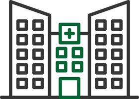 kreatives Icon-Design für Krankenhausimmobilien vektor