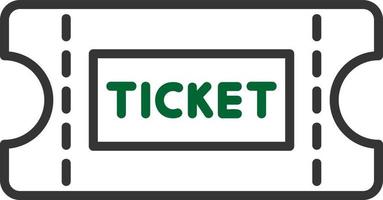 Tickets kreatives Icon-Design vektor