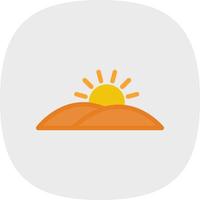 Sonnenuntergang-Vektor-Icon-Design vektor