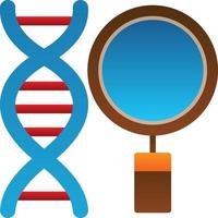 erkunden sie das design von dna-vektorsymbolen vektor