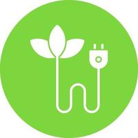 Bioenergie-Vektor-Icon-Design vektor