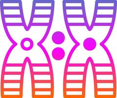 Chromosomen-Vektor-Icon-Design vektor