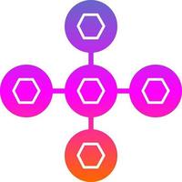 biomolekylär interaktioner vektor ikon design