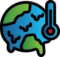 Klimawandel-Vektor-Icon-Design vektor