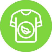 Öko-Shirt-Vektor-Icon-Design vektor