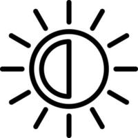 ljusstyrka vektor ikon design