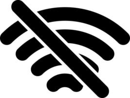 wifi aus Vektor-Icon-Design vektor