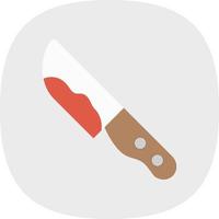 Messer-Blut-Vektor-Icon-Design vektor