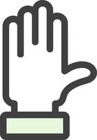 Hand-Vektor-Icon-Design heben vektor