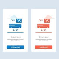 klima klimaanlage ac zimmer blau und rot jetzt herunterladen und kaufen web-widget-kartenvorlage vektor