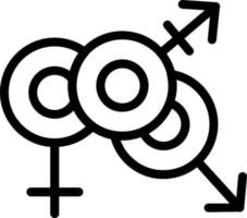 Transgender-Alt-Vektor-Icon-Design vektor