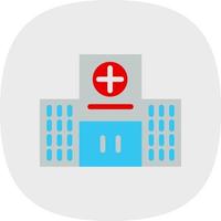 Klinik medizinisches Vektor-Icon-Design vektor