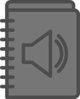 Audiobeschreibungsvektor-Icon-Design vektor