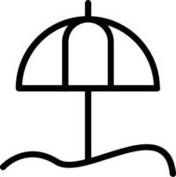 paraply strand vektor ikon design