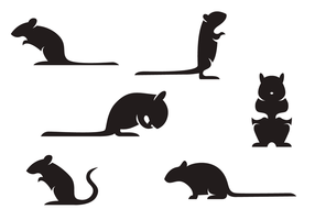 Gerbil Silhouette Vektor