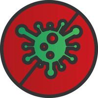 Virus-Slash-Vektor-Icon-Design vektor