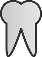 Zahn-Vektor-Icon-Design vektor