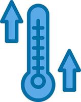 Temperatur hohes Vektor-Icon-Design vektor