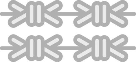 hullingförsedda tråd vektor ikon