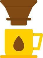 Design des Vektorsymbols für Kaffeetropfer vektor