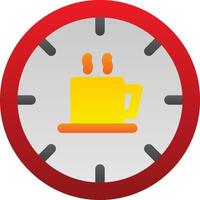 Kaffeezeit-Vektor-Icon-Design vektor