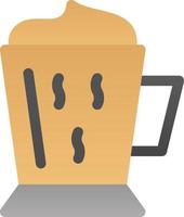 Kaffee Latte Vektor-Icon-Design vektor